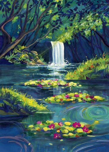 Magical waterfall av Zoe Art Garden